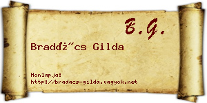 Bradács Gilda névjegykártya